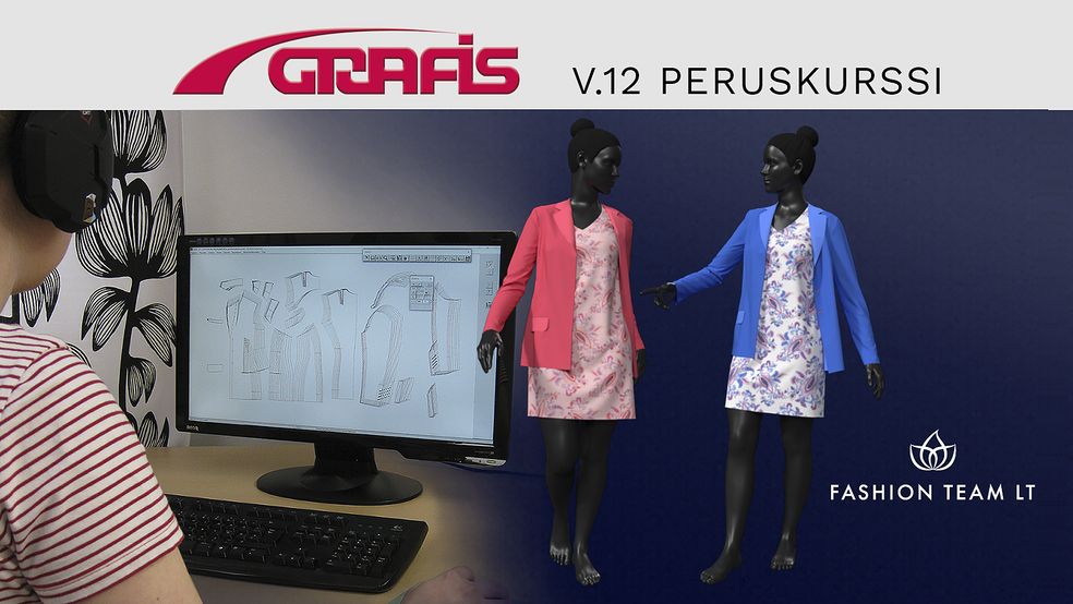 Grafis CAD V.12 -peruskurssi – toteuta vaatteiden digitaaliset kaavat näppärästi by Fashion Team LT